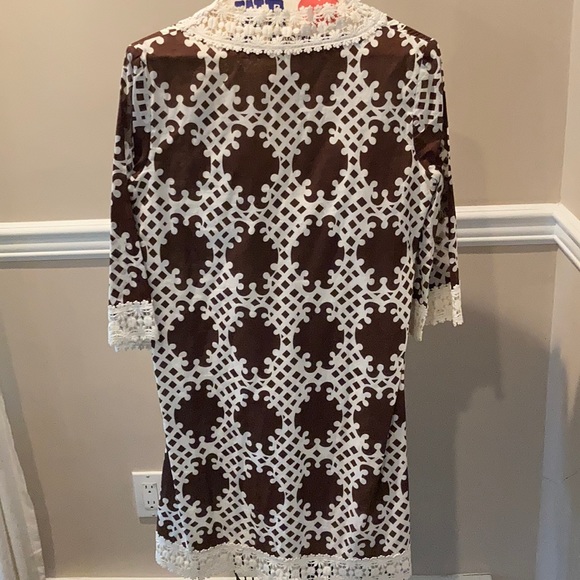Milly V Neck Patterned Dress size 2 - Picture 6 of 6